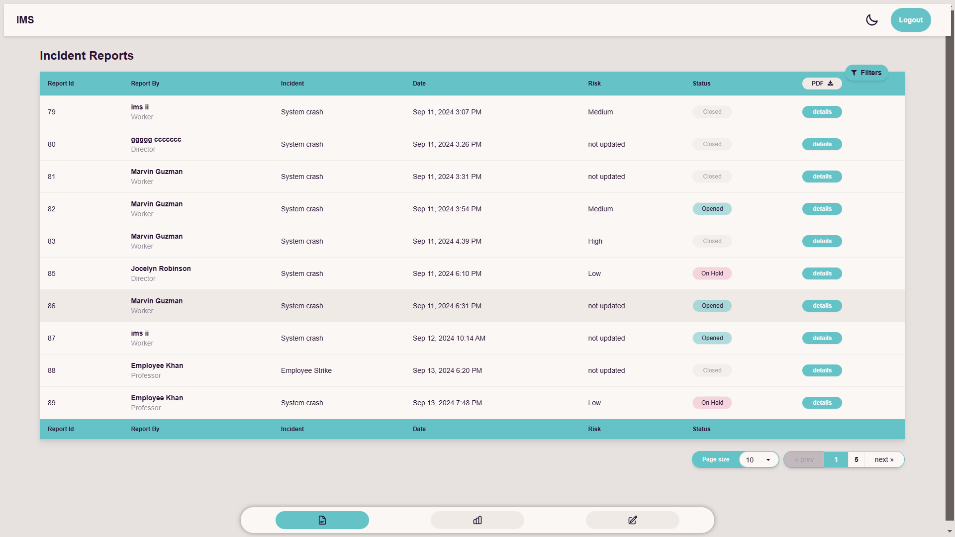 Incident management system
